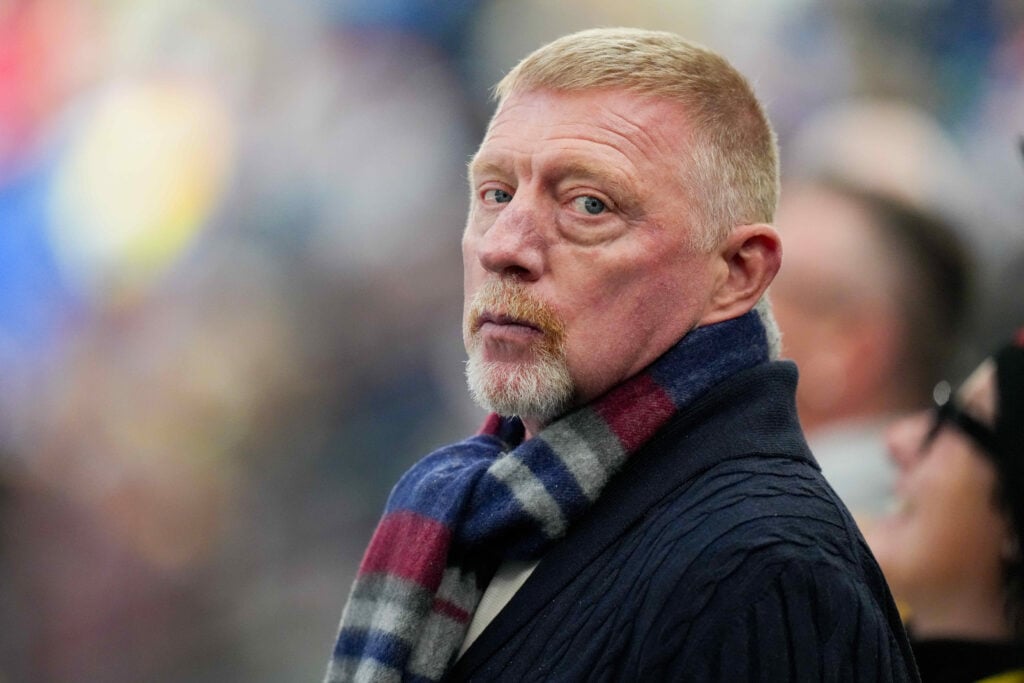 Becker looks on during the Ice Hockey - Preliminary Round - Group C match between United States of America and Germany at Milano Santagiulia Ice Hockey Arena on February 15, 2026 in Milan, Italy.