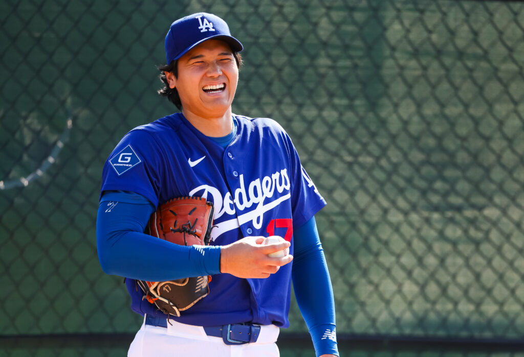Shohei Ohtani pictured during a workout in 2026