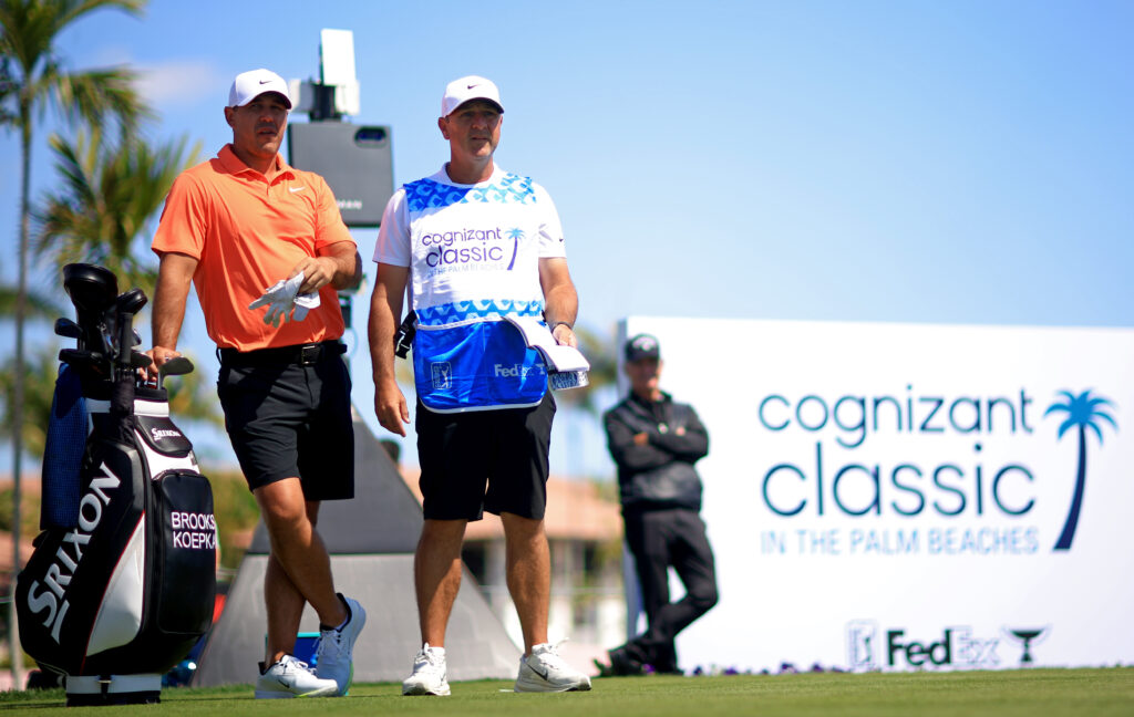 Brooks Koepka plays a practice round prior to the Cognizant Classic 2026 at PGA National Resort And Spa