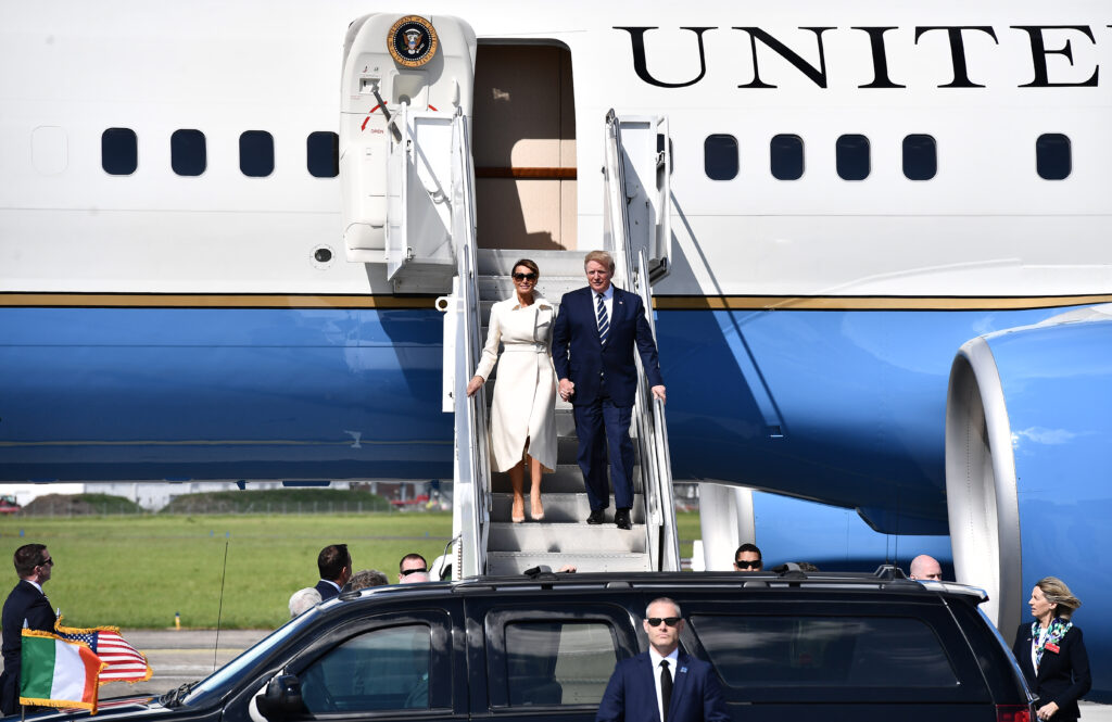 President Trump Arrives In Ireland Following UK State Visit