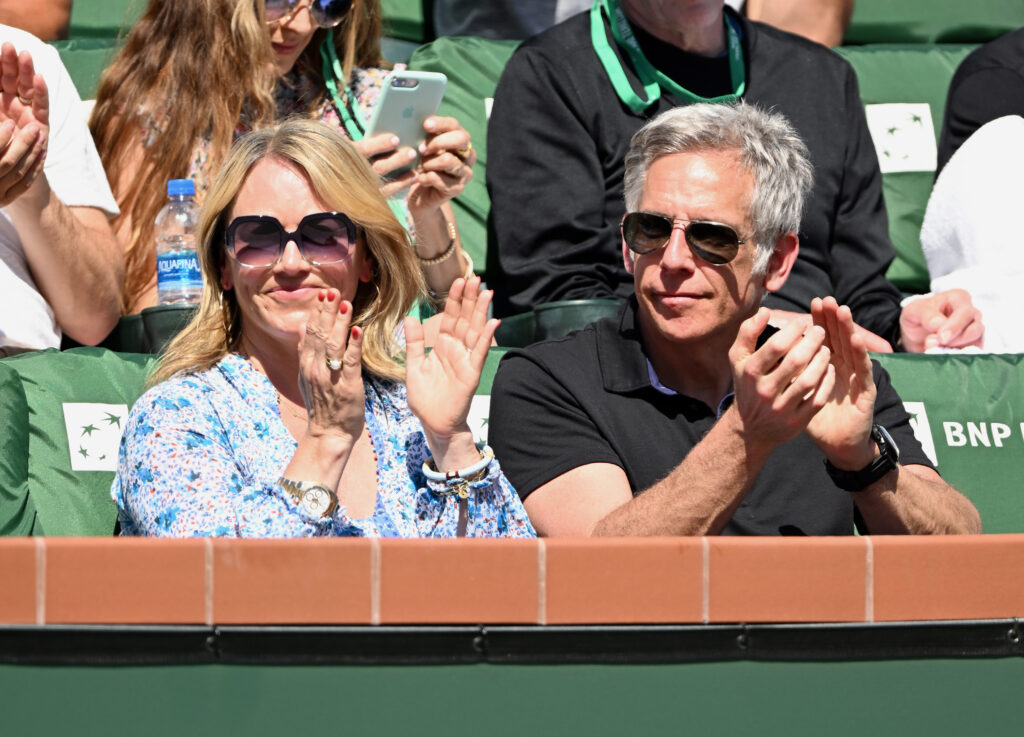 Ben Stiller pictured during Indian Wells in 2022
