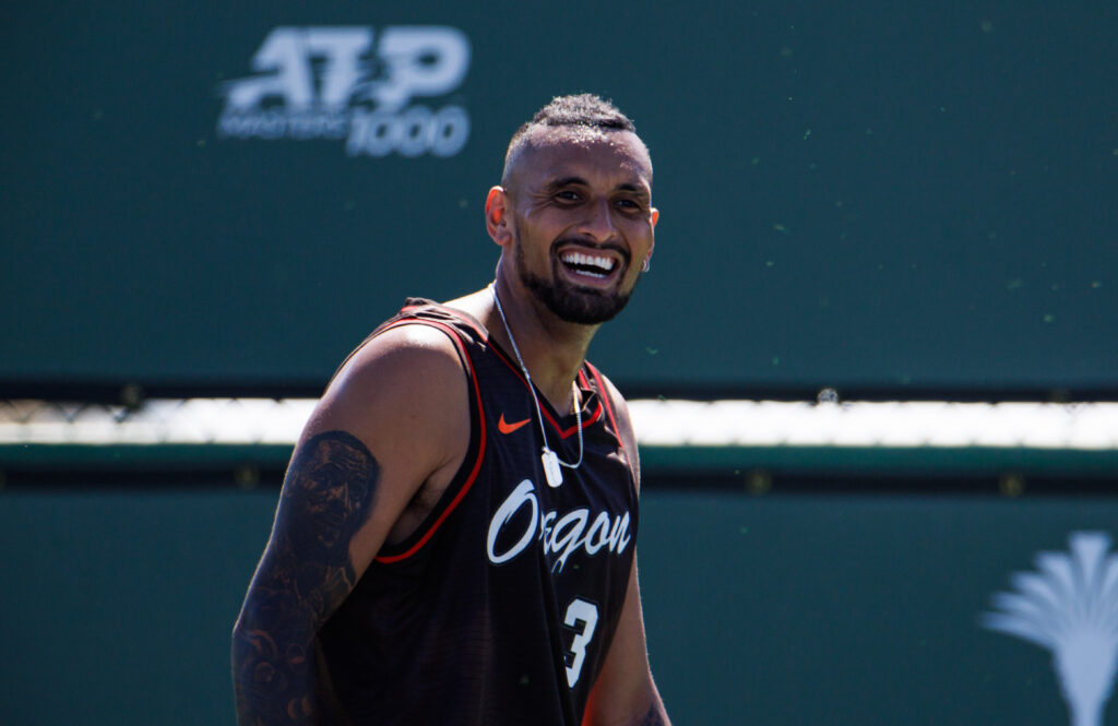 Nick Kyrgios at Indian Wells in 2022