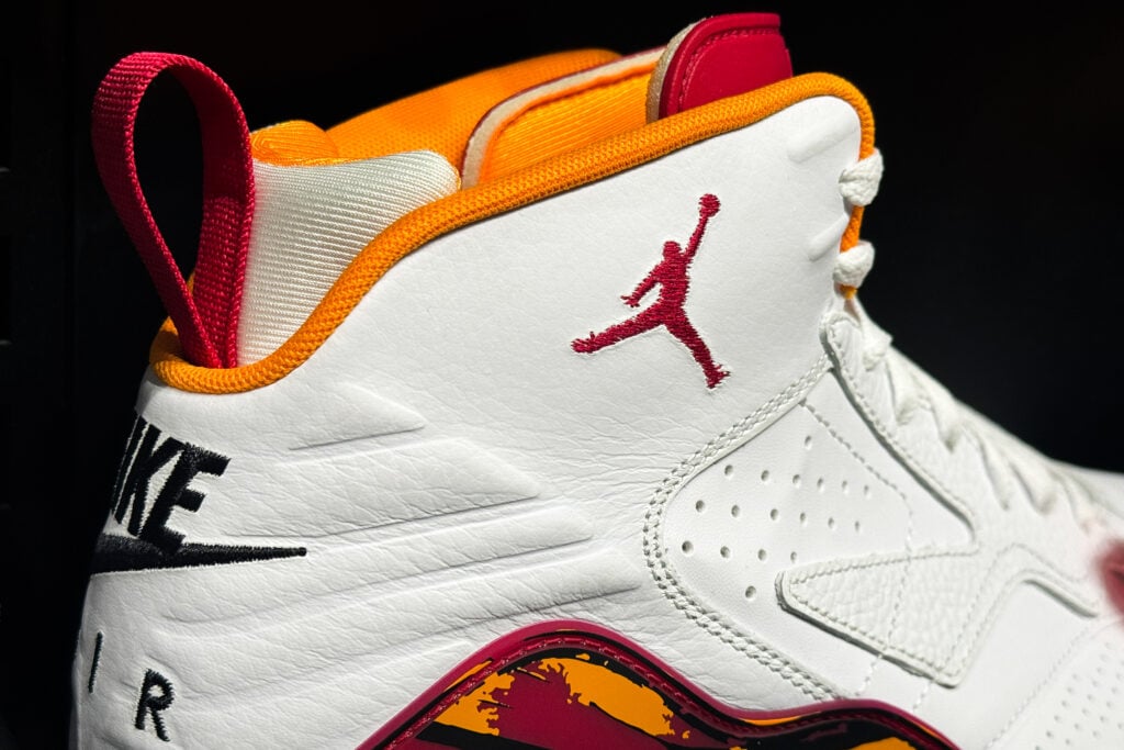 Nike Air Jordan shoe is seen at a shopping mall.