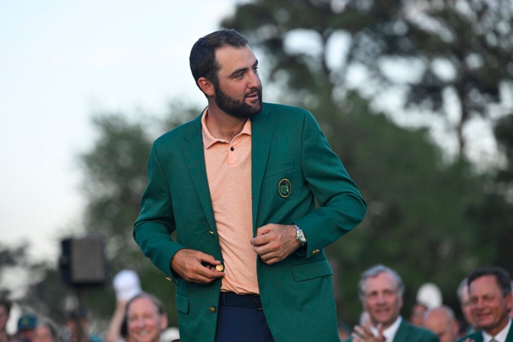 Scottie Scheffler after winning The Masters in 2024
