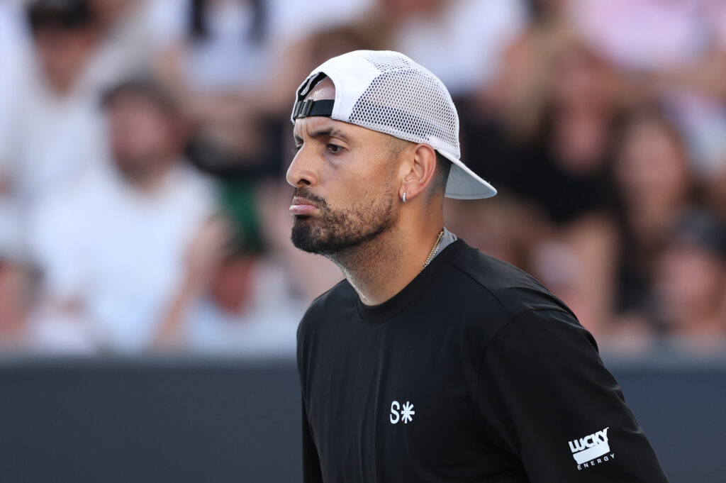 Nick Kyrgios pictured in 2026