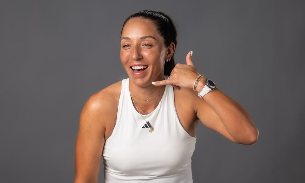 Jessica Pegula pictured during media day at Indian Wells