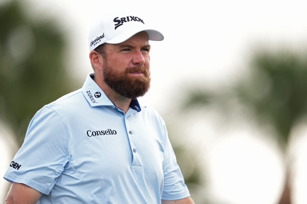 Shane Lowry looks on from the fourth hole during the third round of the Cognizant Classic 2026