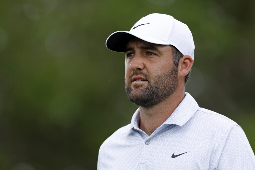 Scottie Scheffler on the 11th hole during the third round of the Arnold Palmer Invitational at Bay Hill