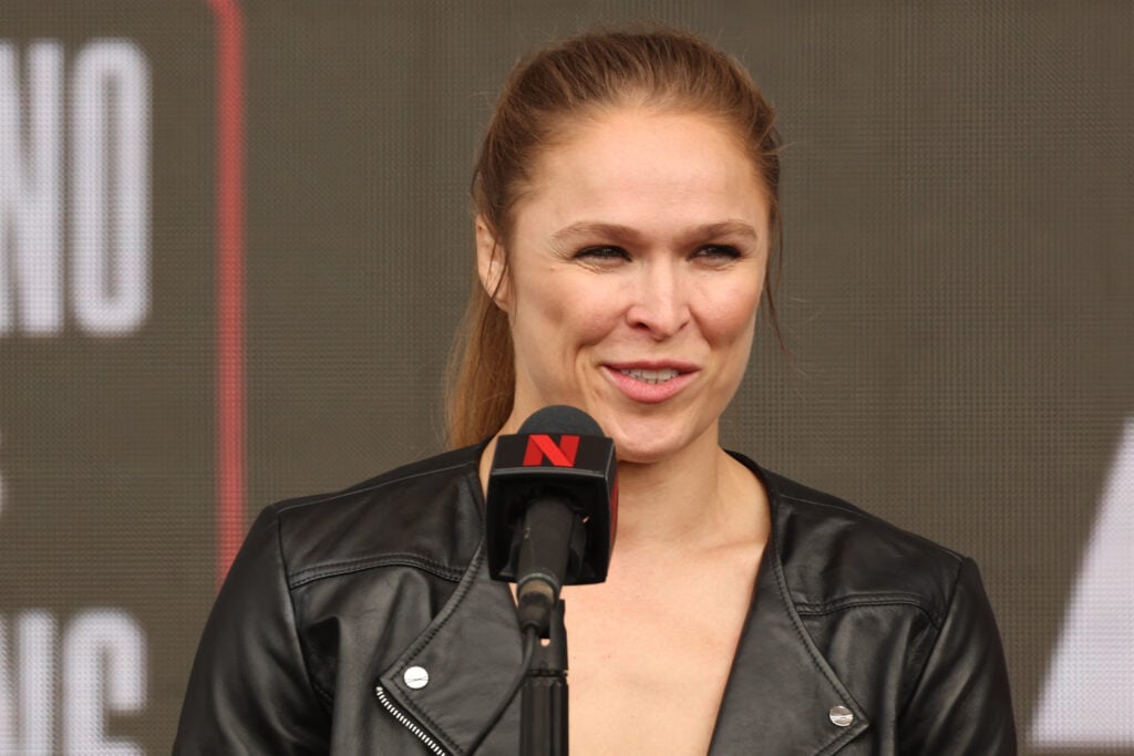 Ronda Rousey speaks during the Most Valuable Promotions pre-fight press conference