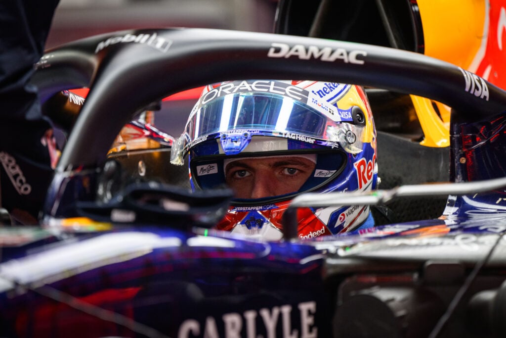 Max Verstappen of the Netherlands driving the (3) Oracle Red Bull Racing prepares to get on track ahead of the Formula 1 Chinese Grand Prix at Shanghai International Circuit.