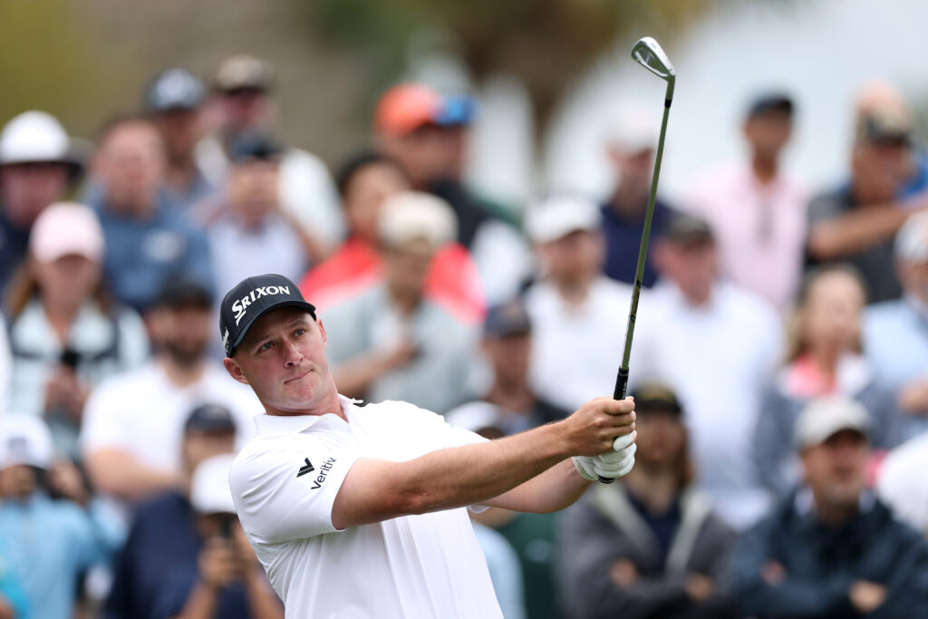 Sepp Straka of Austria tee's off at the 3rd during the first round of THE PLAYERS Championship 2026 at THE PLAYERS Stadium course at TPC Sawgrass