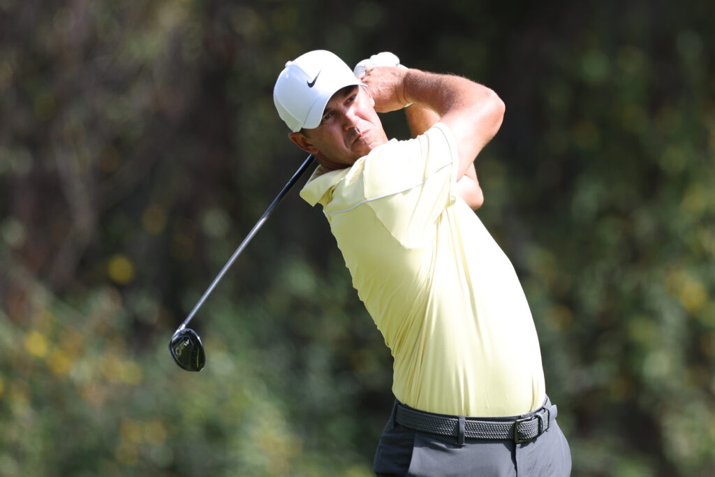 Brooks Koepka on the second tee during the final round of THE PLAYERS Championship