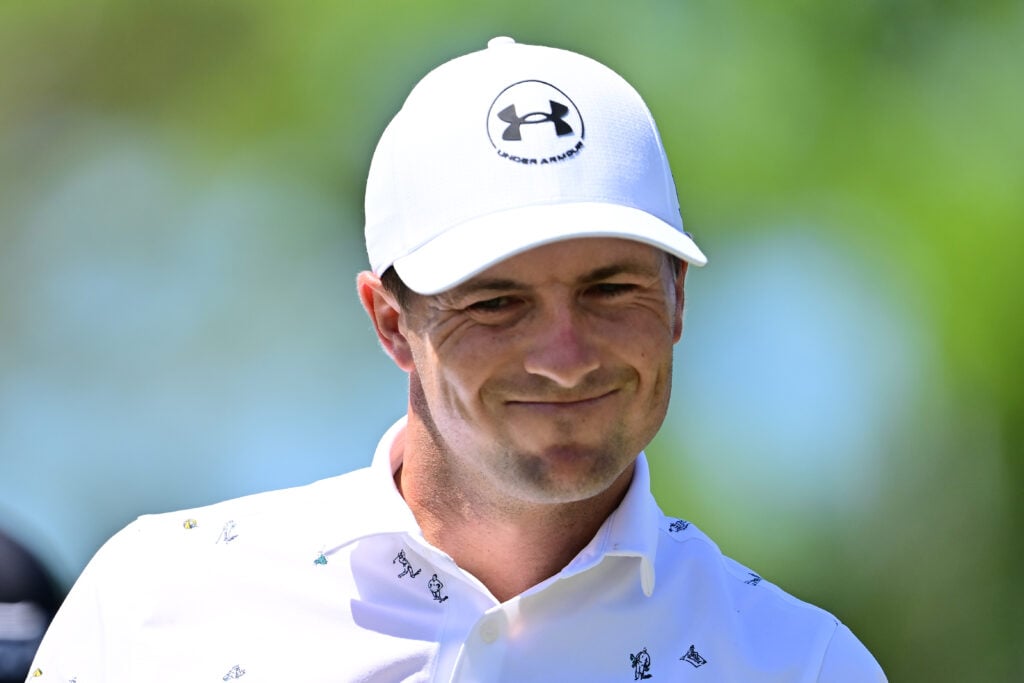 Jordan Spieth looks on during the final round of the Valspar Championship