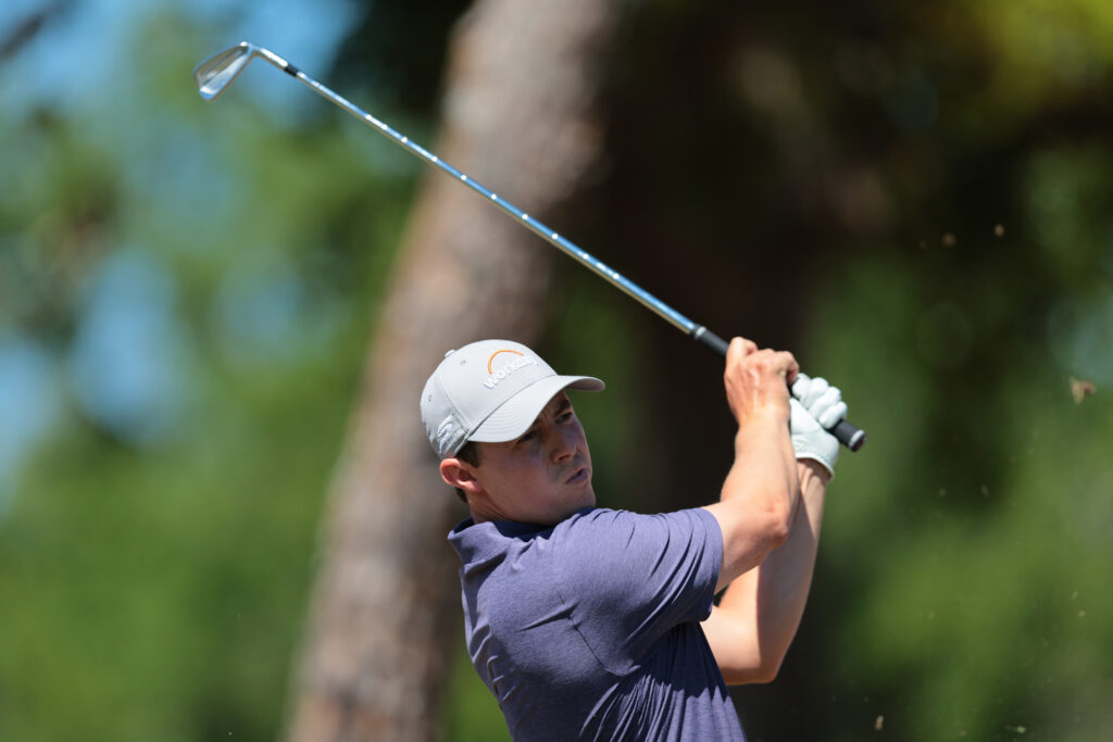 Matt Fitzpatrick hits a tee shot during the final round of the Valspar Championship