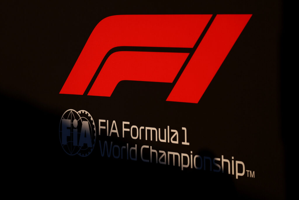 F1 logo on a sign during previews ahead of the F1 Grand Prix of Japan at Suzuka Circuit.