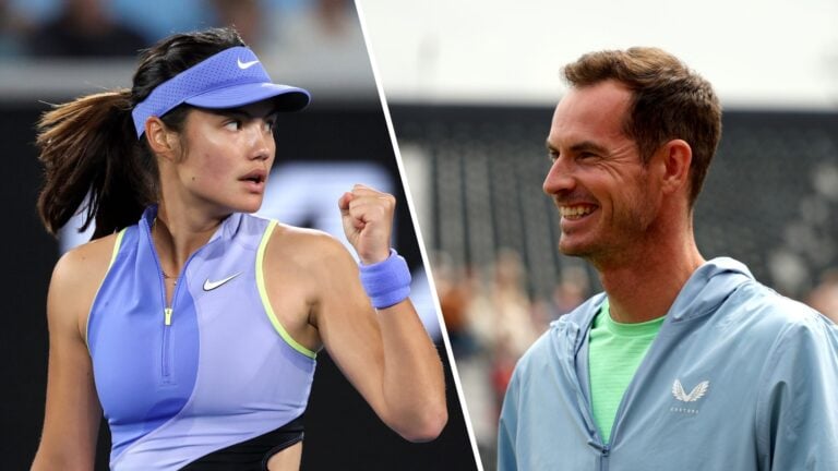 Emma Raducanu and Andy Murray