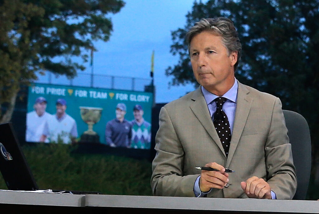 Brandel Chamblee during the second day of play at the Presidents Cup on October 4, 2013