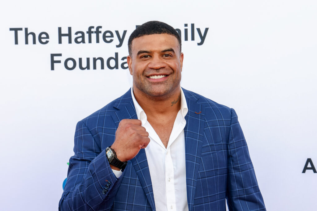 Shawne Merriman at the Harold and Carole Pump Foundation 25th Anniversary Celebrity Dinner held at The Beverly Hilton Hotel.