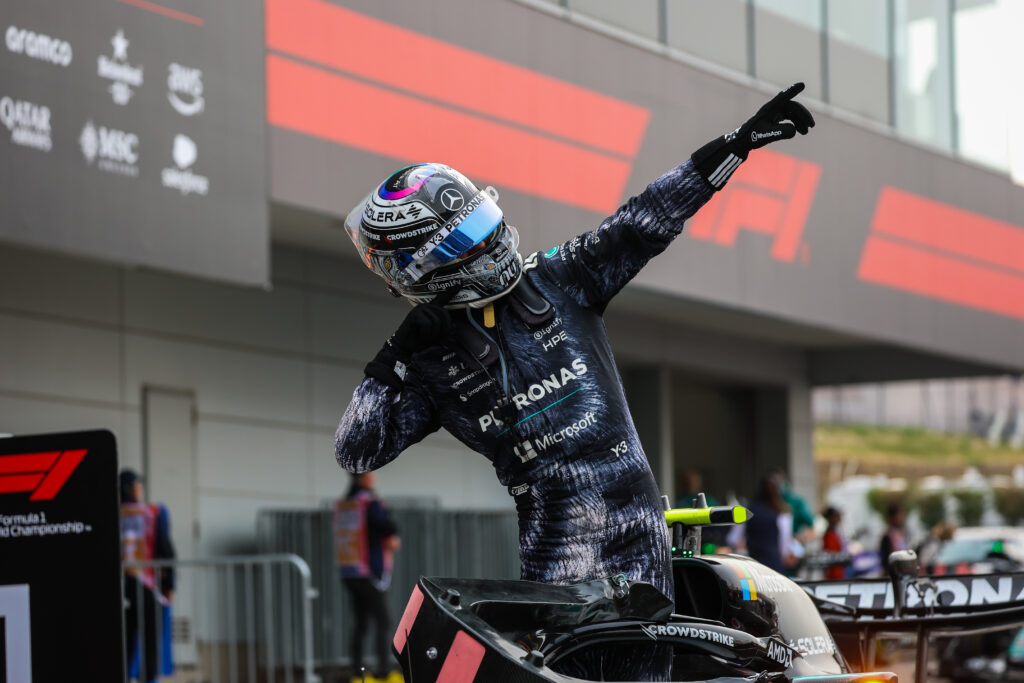 Andrea Kimi Antonelli of Italy and Mercedes AMG Petronas F1 Team celebrates victory in parc ferme during the F1 Grand Prix of Japan at Suzuka Circuit on March 29, 2026 in Suzuka, Japan.