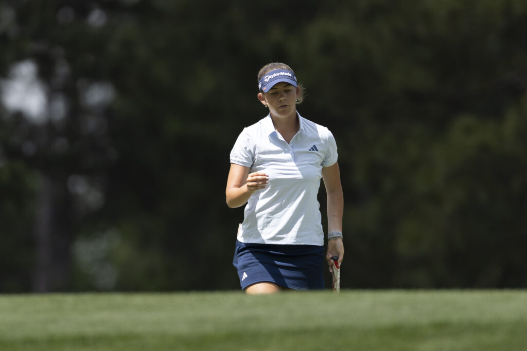 Asterisk Talley during the final round of the Augusta National Women's Amateur at Augusta National