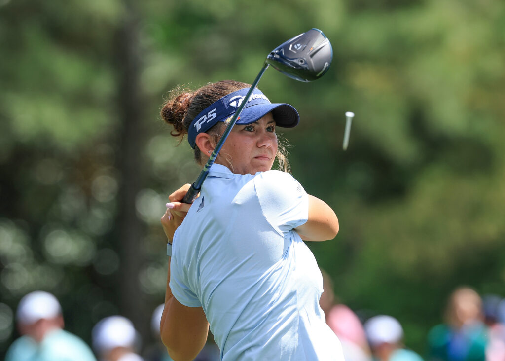 Asterisk Talley on the 15th hole during the final round of the Augusta National Women's Amateur at Augusta National