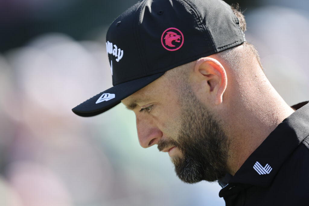 Jon Rahm during the second round of The Masters