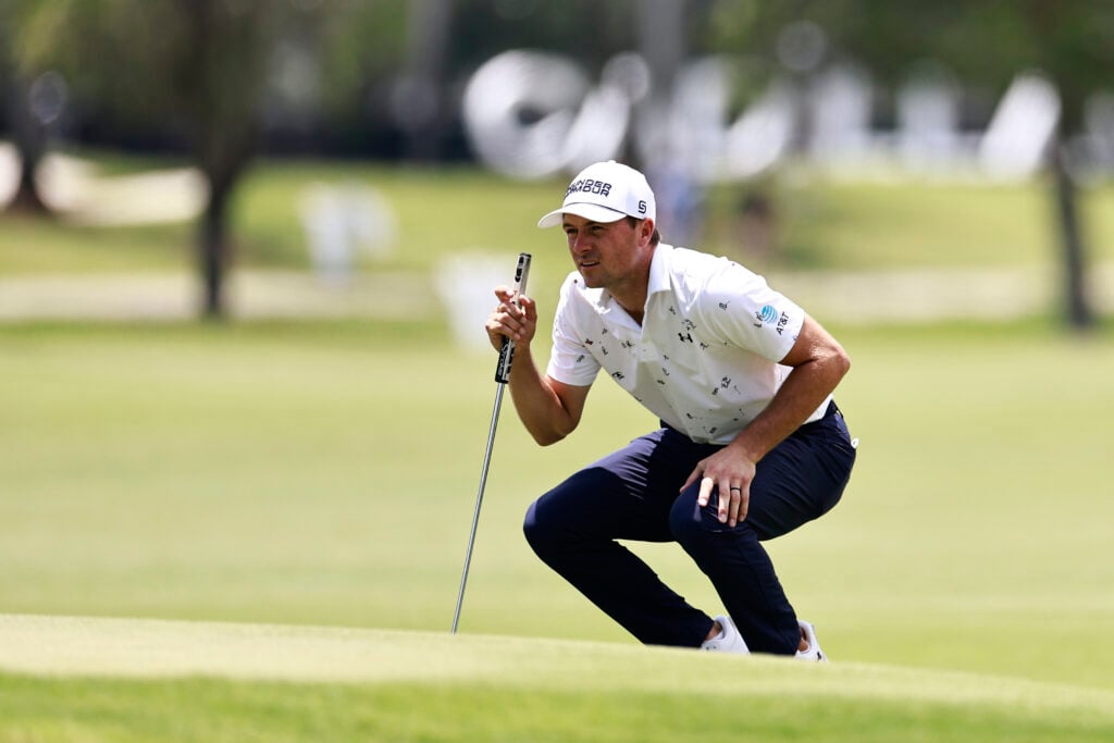 Jordan Spieth during the first round of the Cadillac Championship at Trump National Doral