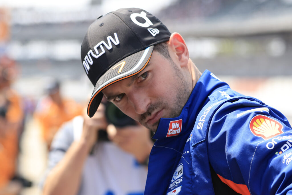 Alexander Rossi, driver of the #7 Arrow McLaren Chevrolet preps for practice for the 107th Indianapolis 500 at Indianapolis Motor Speedway on May 19, 2023 in Indianapolis, Indiana.