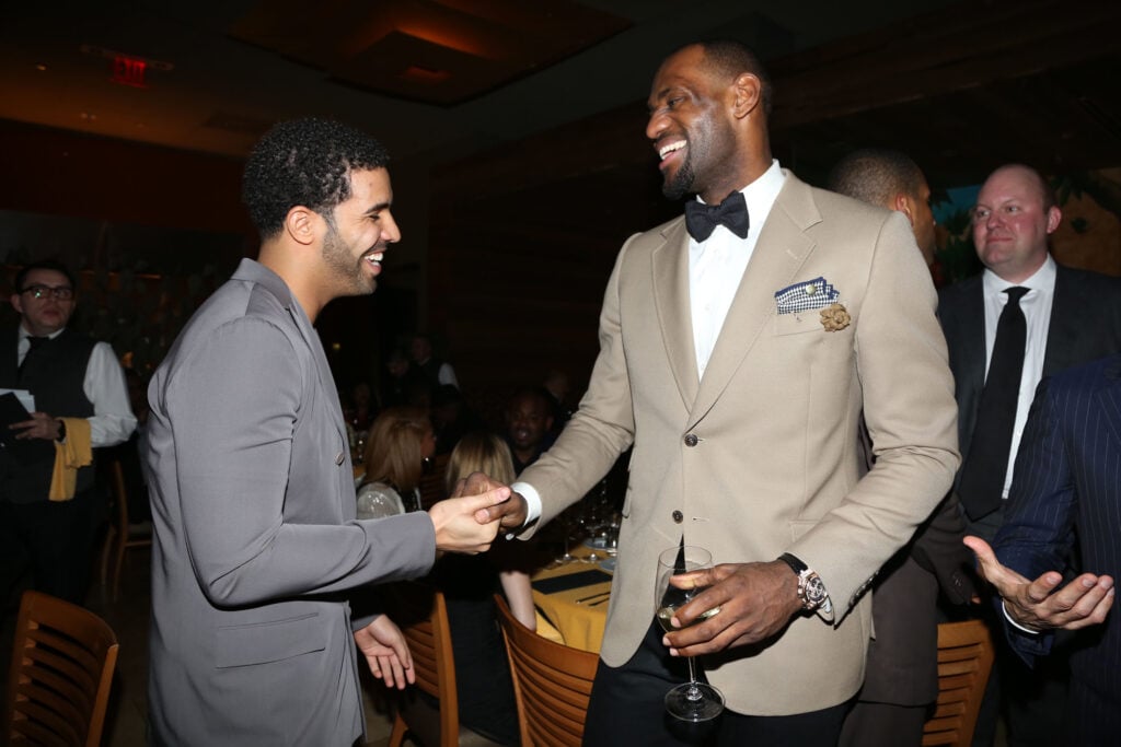Drake and LeBron James attend The Two Kings Dinner presented by Sprite at RDG + Bar Annie on February 16, 2013 in Houston.