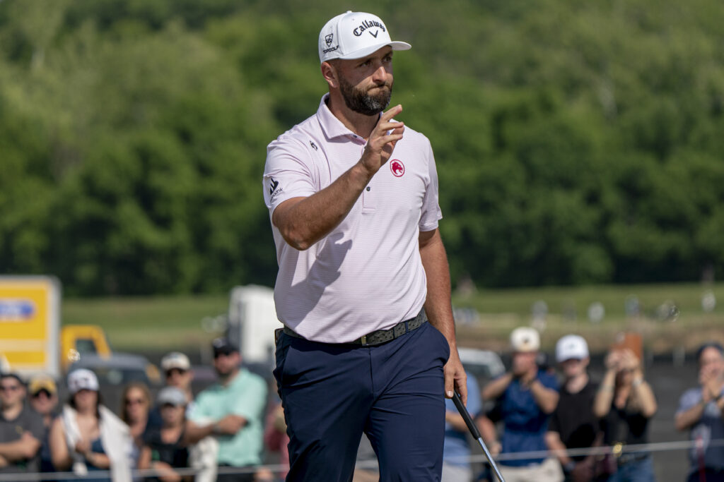 Jon Rahm plays at LIV Golf Virginia 2026