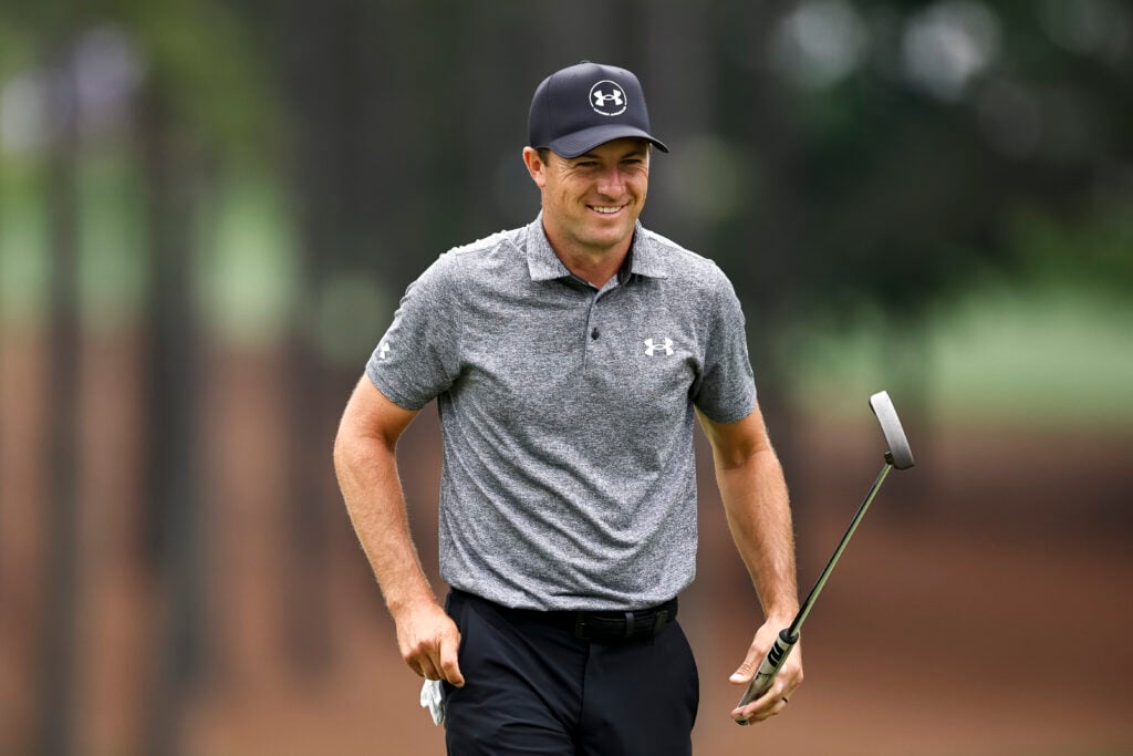 Jordan Spieth on the second hole during the third round of the Truist Championship