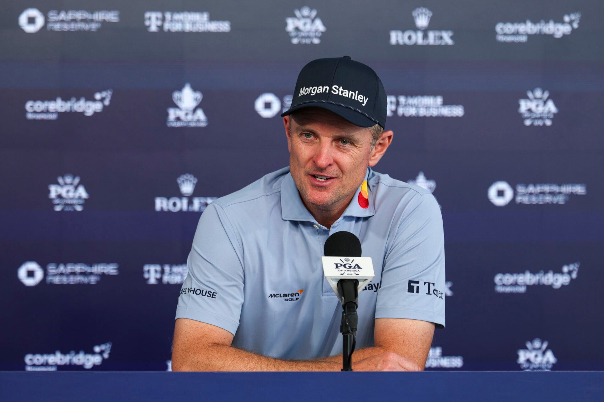 Justin Rose disappointed to hear Rory McIlroy's comments about Aronimink before the PGA Championship, 'That's a shame' - hitc.com