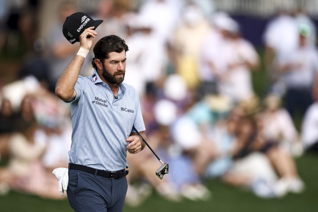 Cameron Young in action during the third round of the Truist Championship at Quail Hollow Country Club