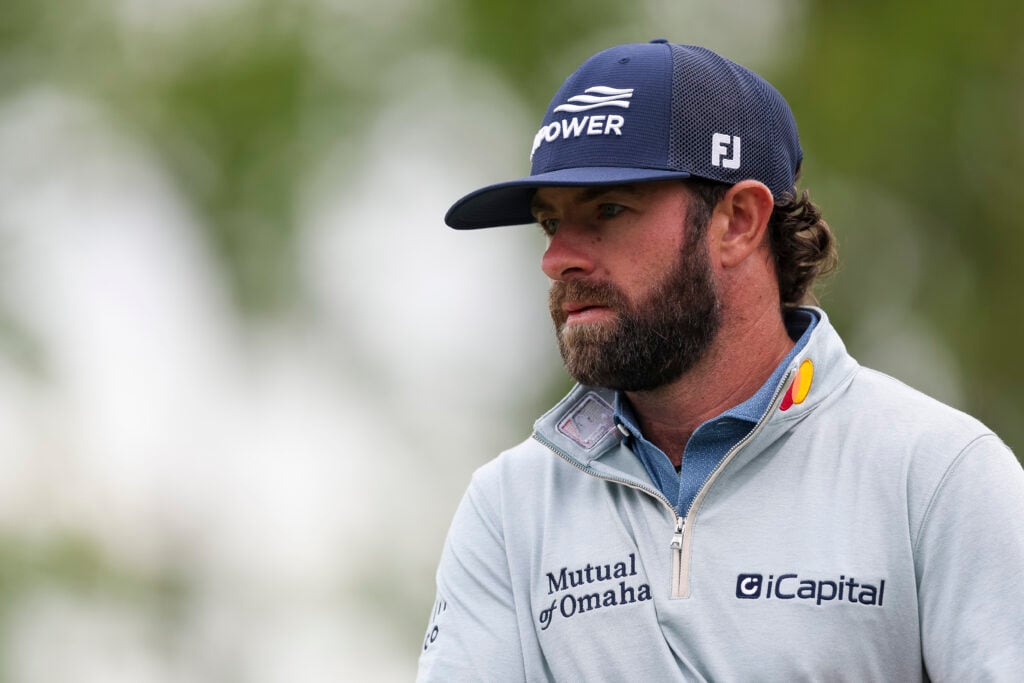 Cameron Young during a practice round at the PGA Championship