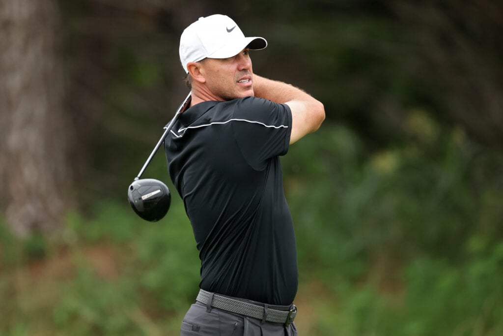 Brooks Koepka in action during the first round of THE CJ CUP Byron Nelson at TPC Craig Ranch