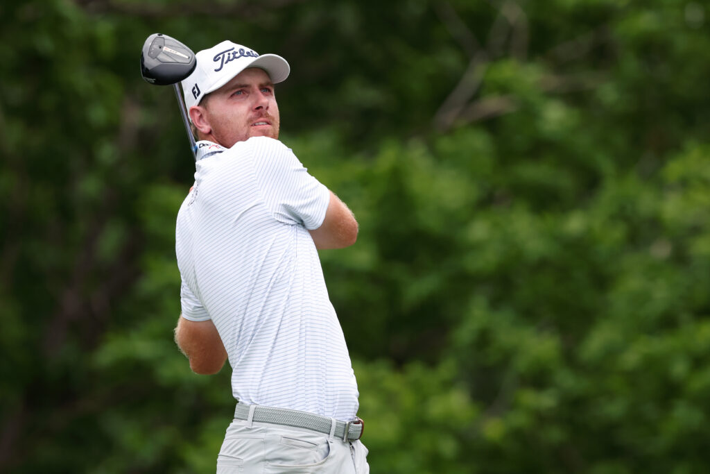 Ryan Gerard in action during the second round of the Charles Schwab Challenge at Colonial Country Club