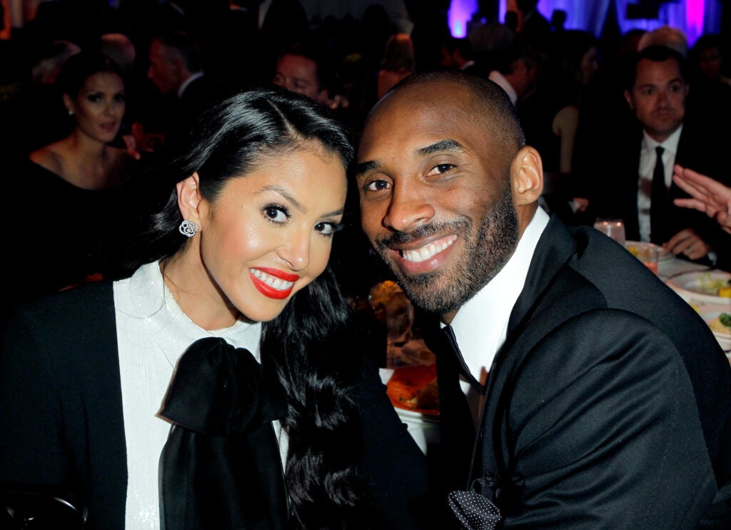 NBA player Kobe Bryant (R) and Vanessa Bryant attend EIF Women's Cancer Research Funds 16th Annual An Unforgettable Evening presented by Saks Fifth Avenue at the Beverly Wilshire Four Seasons Hotel.