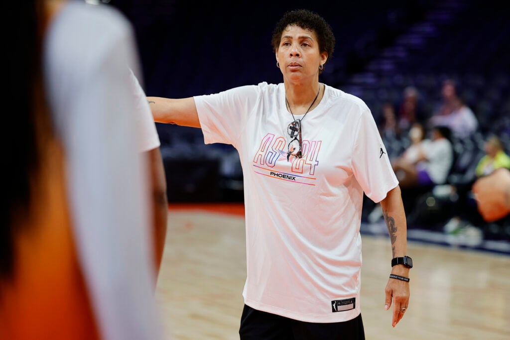 Head coach Cheryl Miller of Team WNBA during a WNBA All-Star Game team practice at Footprint Center on July 19, 2024 in Phoenix, Arizona.