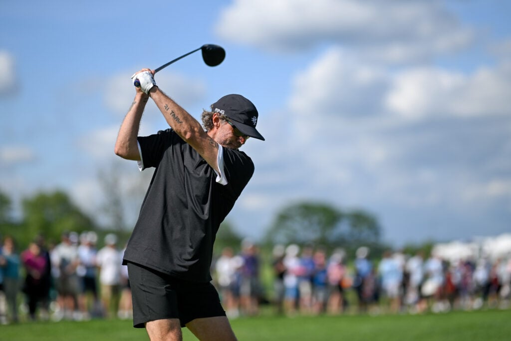 Erik Anders Lang in action during the Creator Classic at Philly Cricket Club, prior to the Truist Championship