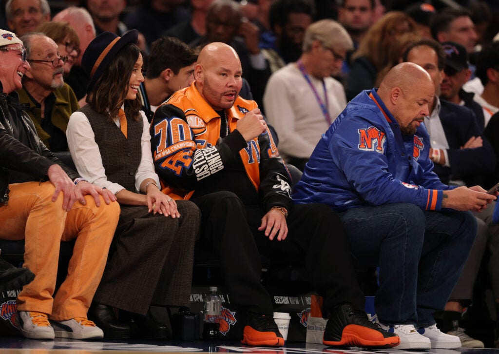 Rapper Fat Joe attends the game between the New York Knicks against the Cleveland Cavaliers at Madison Square Garden on October 22, 2025 in New York City.