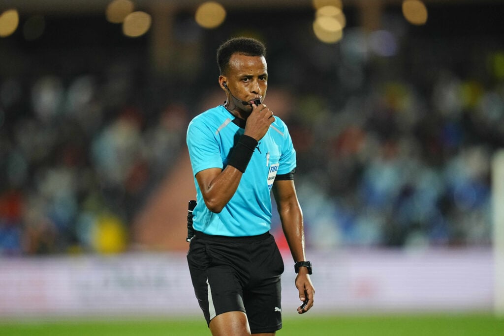 Omar Artan looks on during the AFCON Group F match between Gabon and Ivory Coast