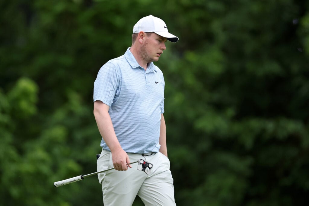 Robert MacIntyre during a practice round at the Charles Schwab Challenge