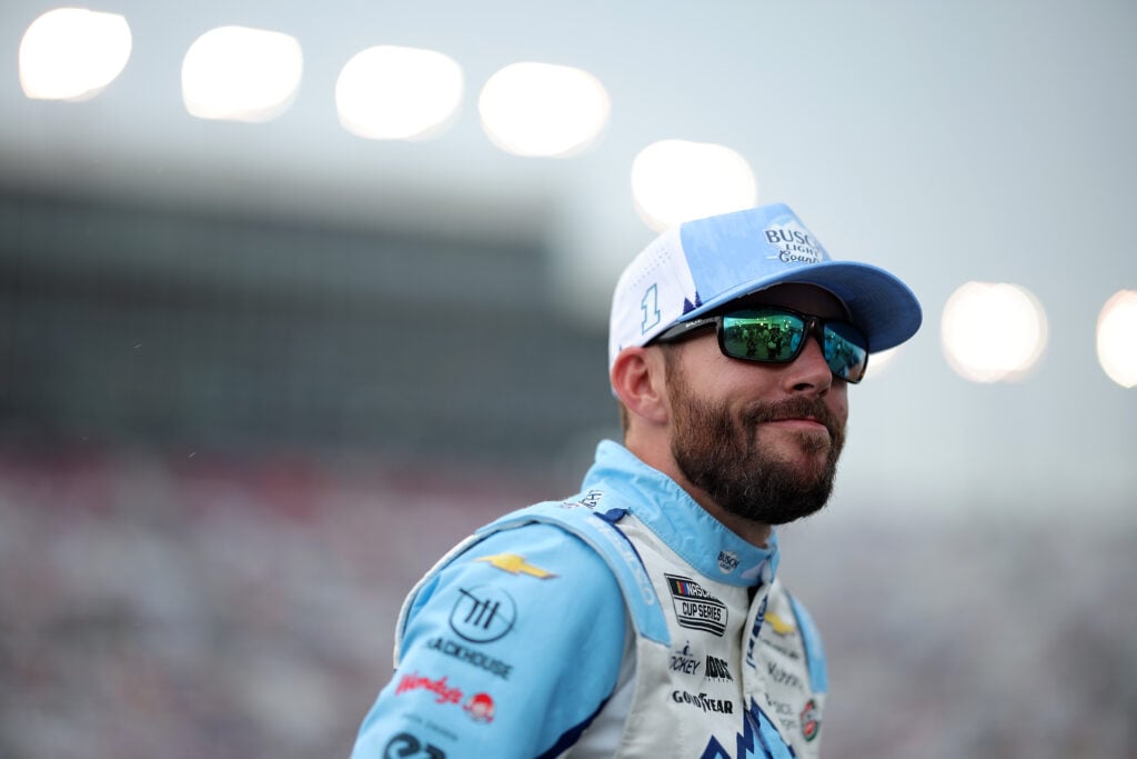 Ross Chastain, driver of the #1 Busch Light Country Chevrolet, waits on the grid prior to the NASCAR Cup Series Cracker Barrel 400 at Nashville Superspeedway on May 31, 2026 in Lebanon, Tennessee.
