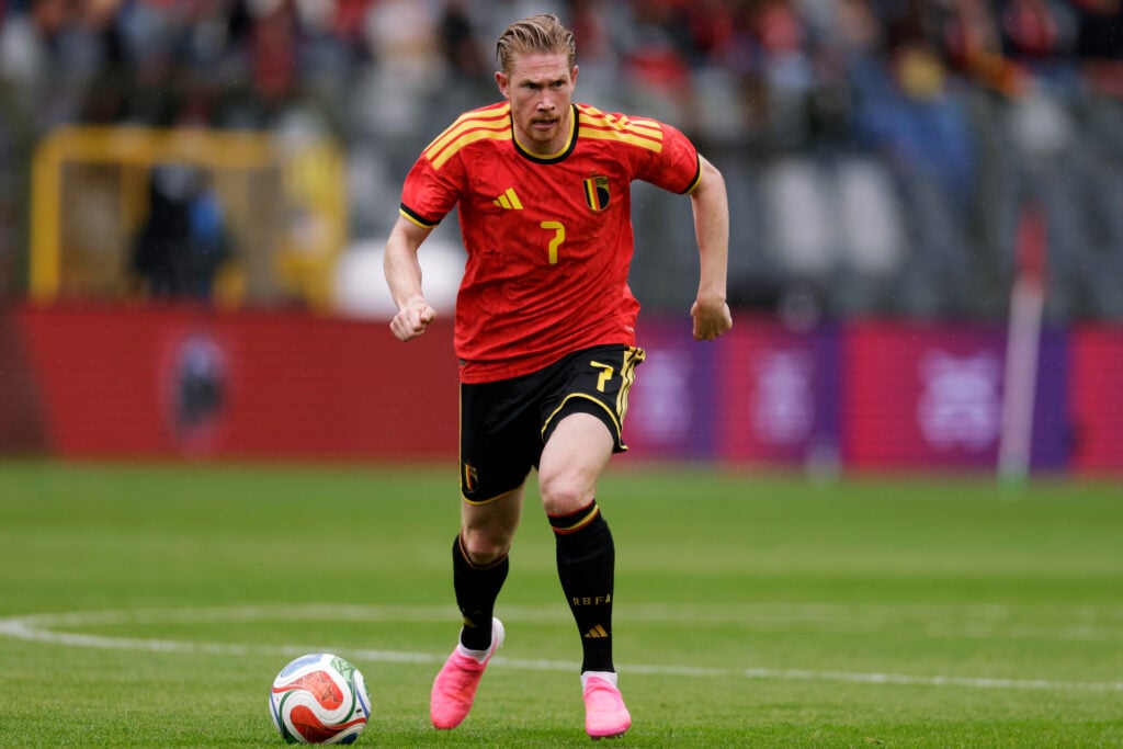 Kevin De Bruyne of Belgium during the International Friendly match between Belgium and Tunisia