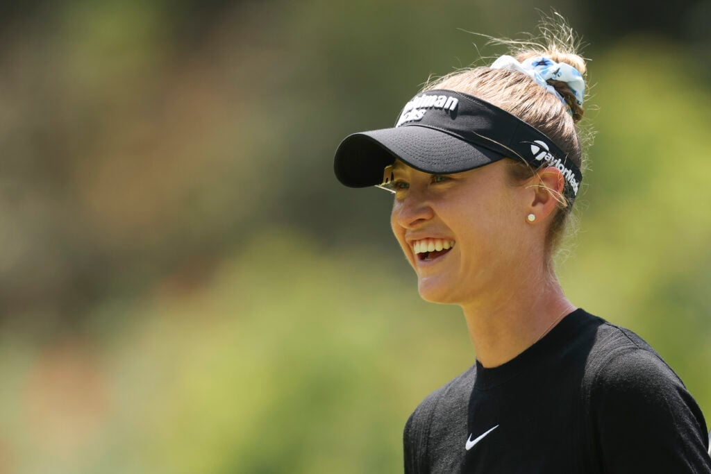 Nelly Korda during a practice round ahead of the US Women's Open at Riviera