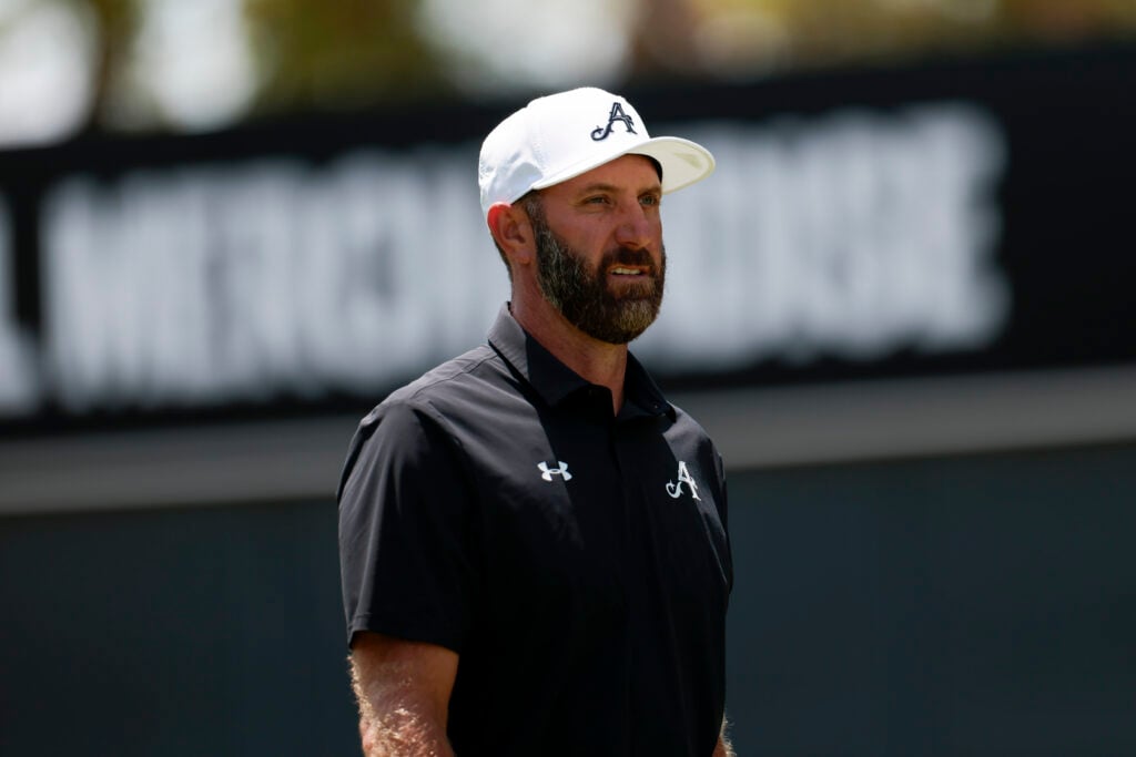 Dustin Johnson during the final round of LIV Golf Andalucia