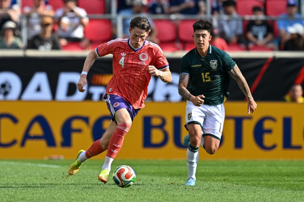 Scott McTominay playing for Scotland against Bolivia in an international firendly before FIFA World Cup 2026.