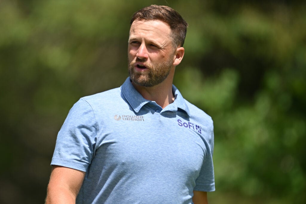 Wyndham Clark walks from the eighth tee during the second round of the RBC Canadian Open at TPC Toronto at Osprey Valley