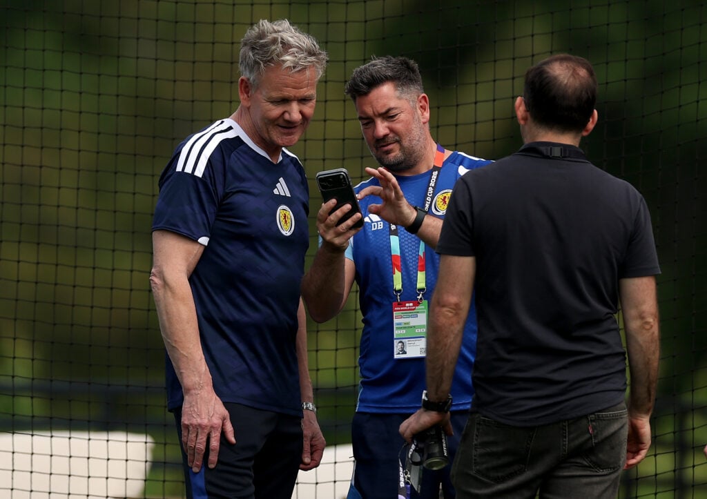 Gordon Ramsay attends the training and press conference of Scotland one day ahead of the FIFA World Cup 2026 Group C match between Haiti and Scotland
