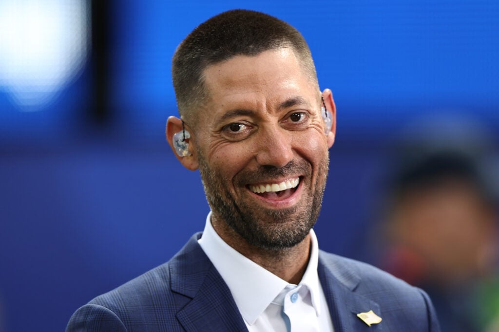 Former player Clint Dempsey attends the FIFA World Cup 2026 Group D match between USA and Paraguay at Los Angeles Stadium